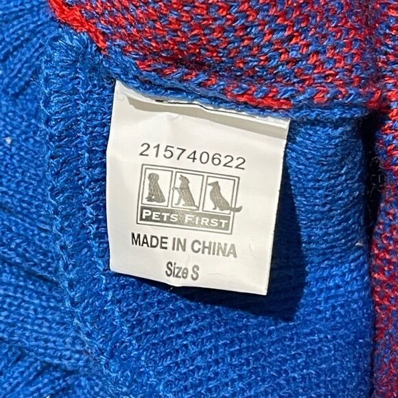 NBA Officially Licensed Philadelphia 76ers Petwear Knit Dog Sweater Small NWT - Picture 9 of 9